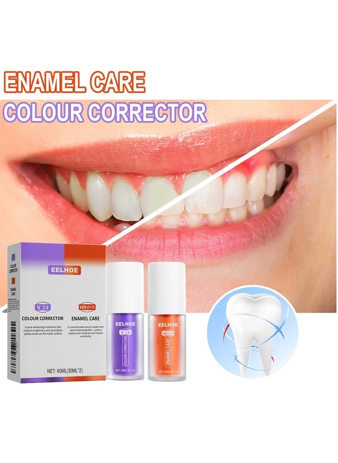 Teeth Whitening and Repairing Cream, Tooth Stain Removal, Color Corrector For Yellow Tooth, Teeth Cleaning Stain