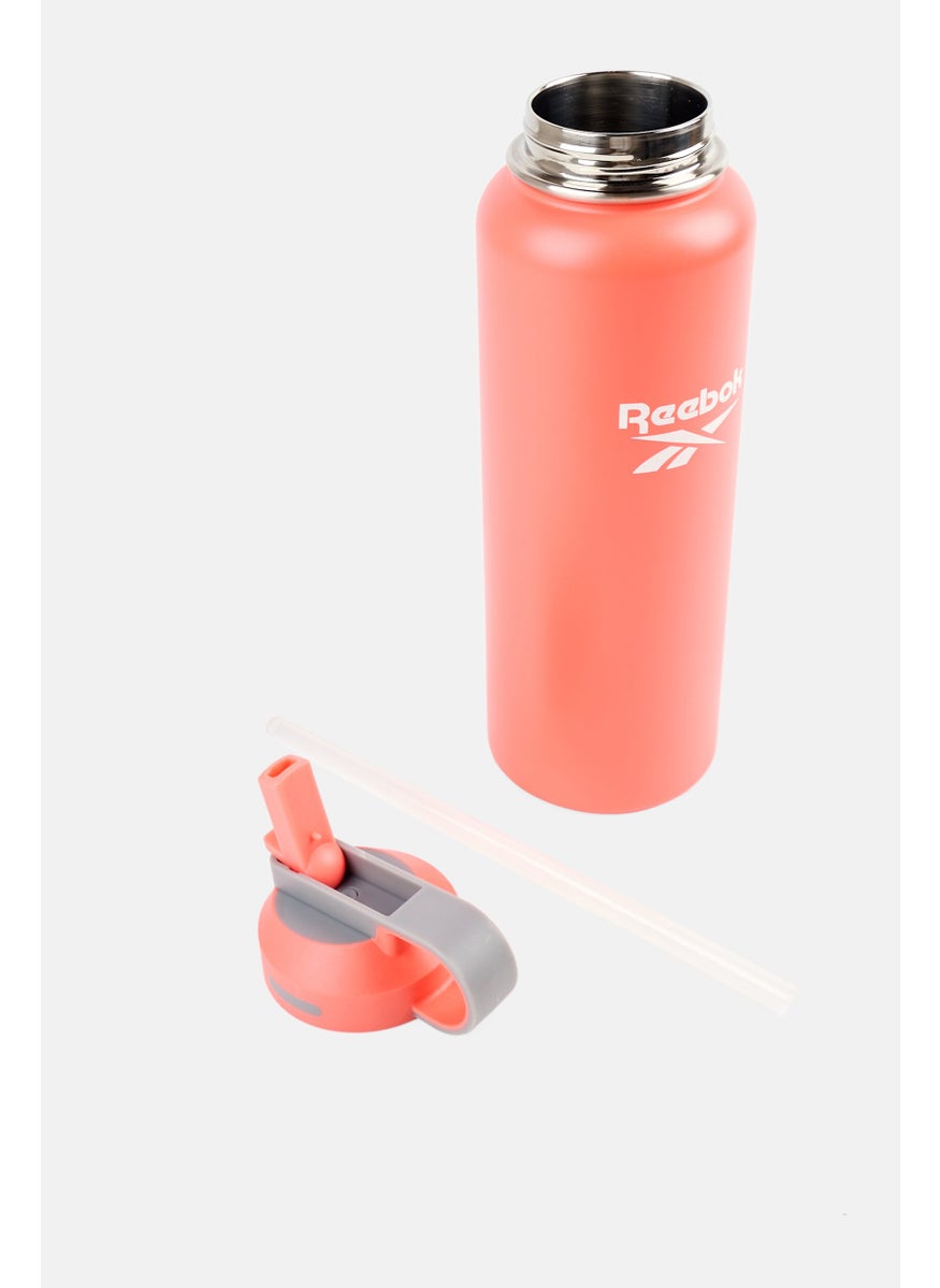 Stainless Steel Outdoor Straw Water Bottle 1183 ml, Red