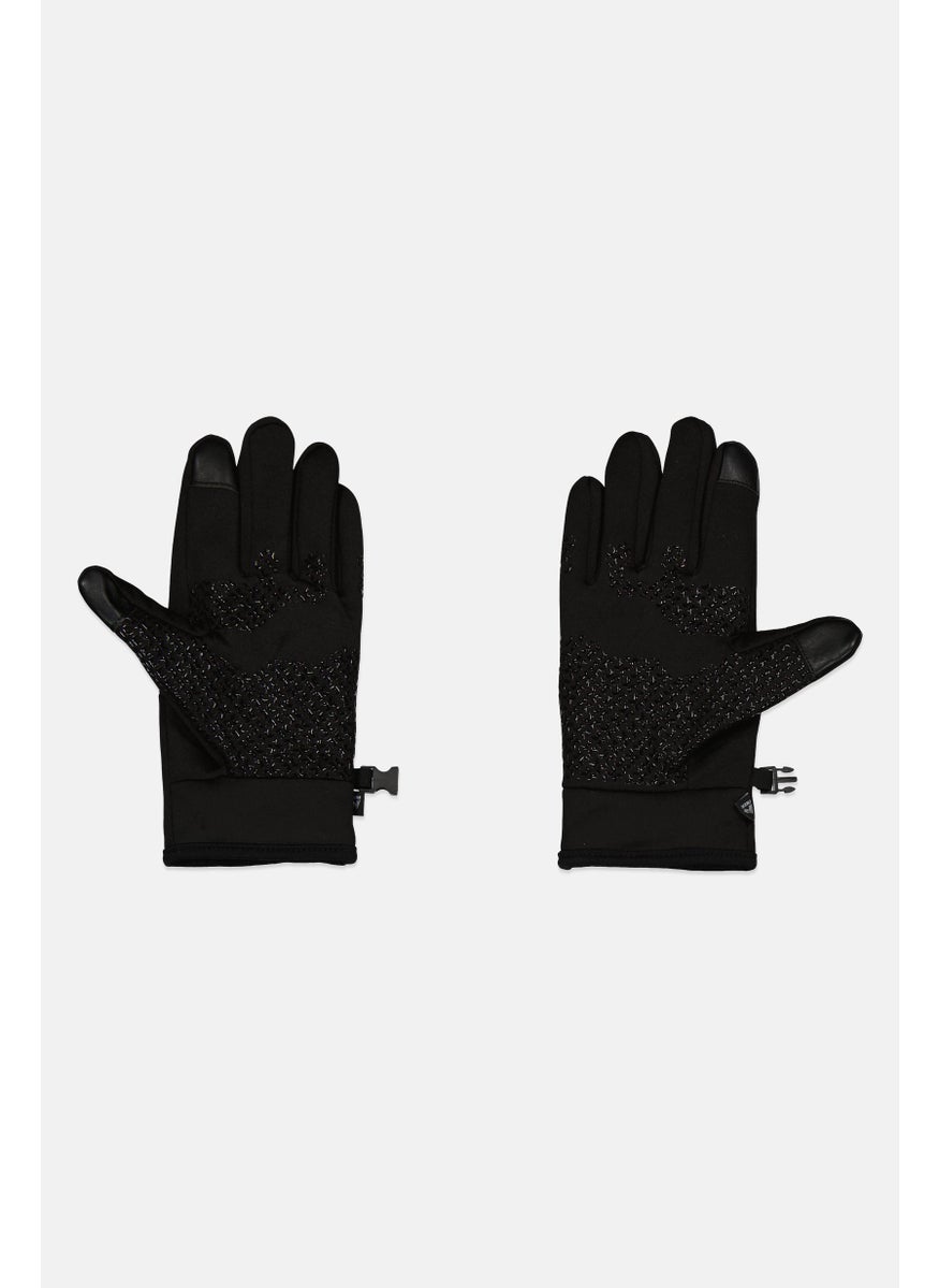 Men 1 Pair Active Gloves, Black