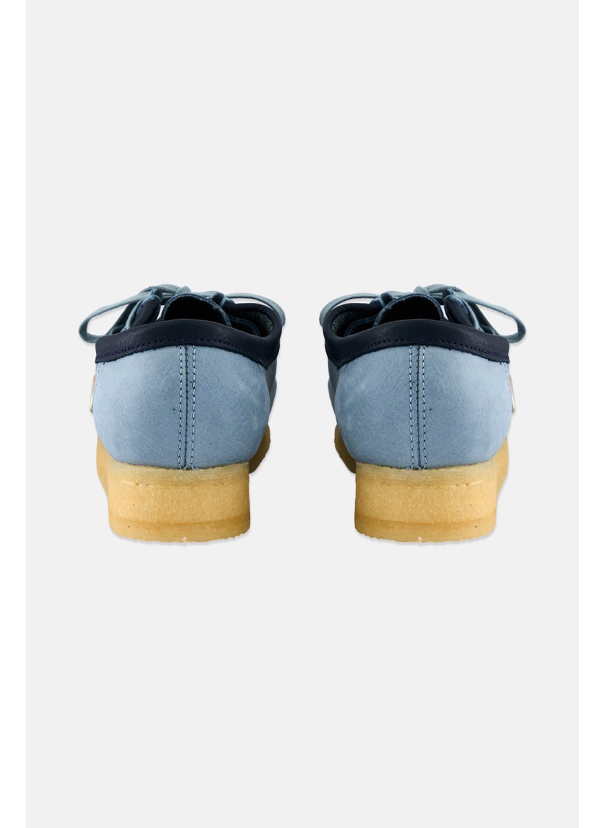 Men Standard Wallabee Lace Up Casual Shoes, Sage Blue