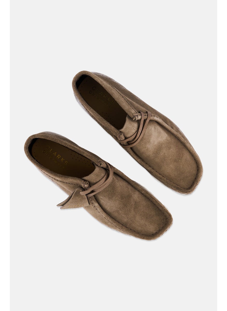 Men Lace Up Casual Shoes, Sage