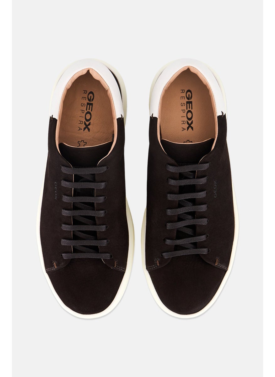Men Lace Up Casual Shoes, Brown/White
