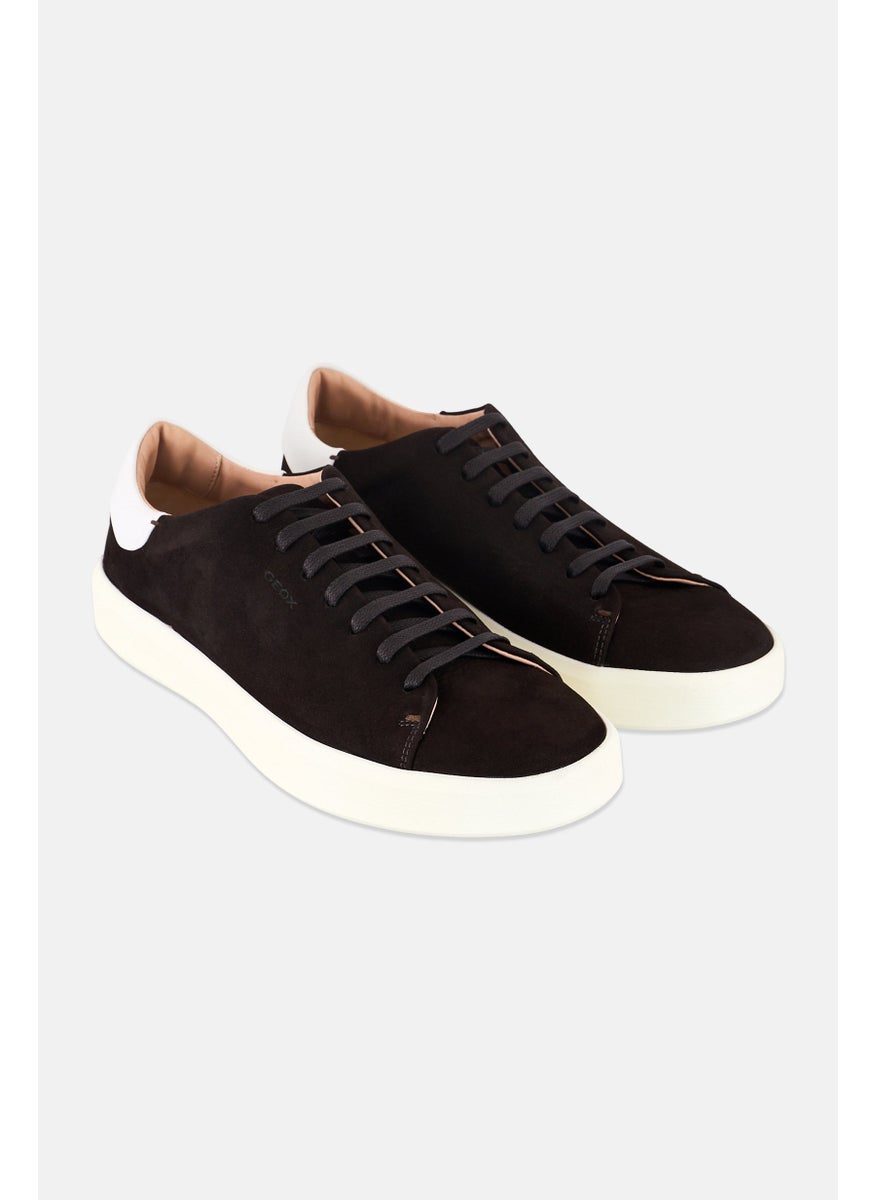 Men Lace Up Casual Shoes, Brown/White