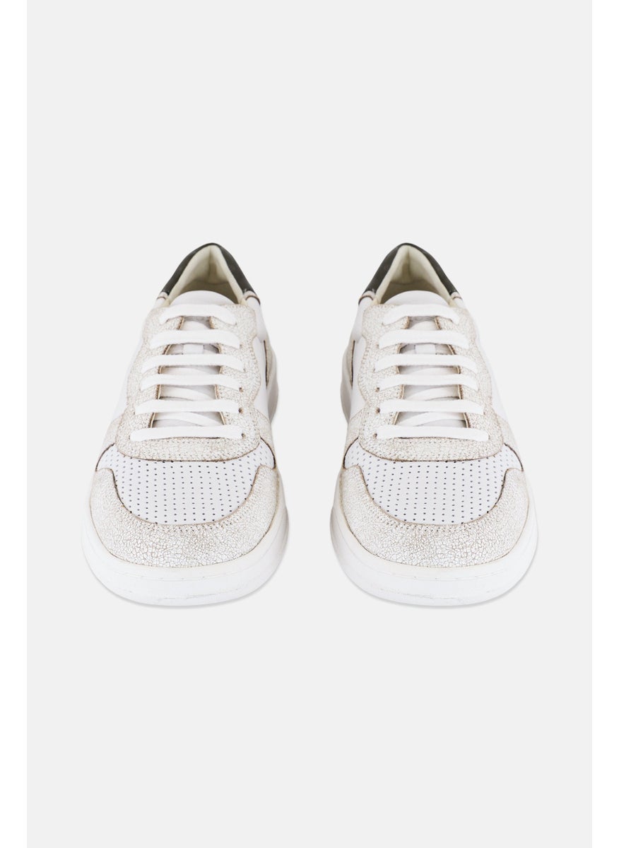 Men Lace Up Casual Shoes, White