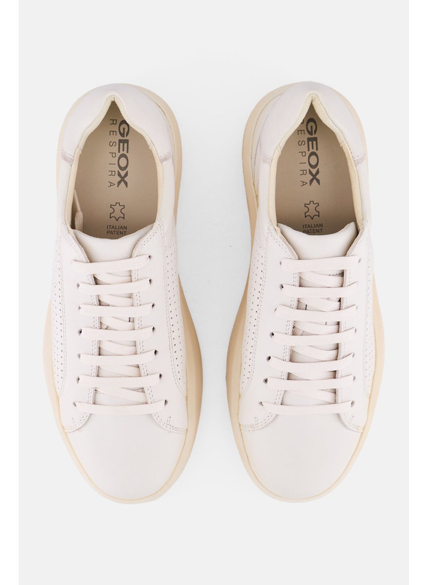 Men Lace Up Casual Shoes, White