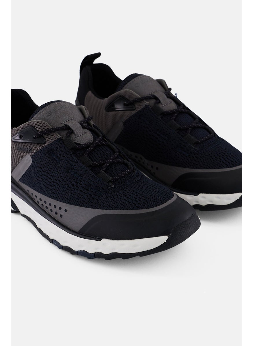 Men Lace Up Casual Shoes, Navy