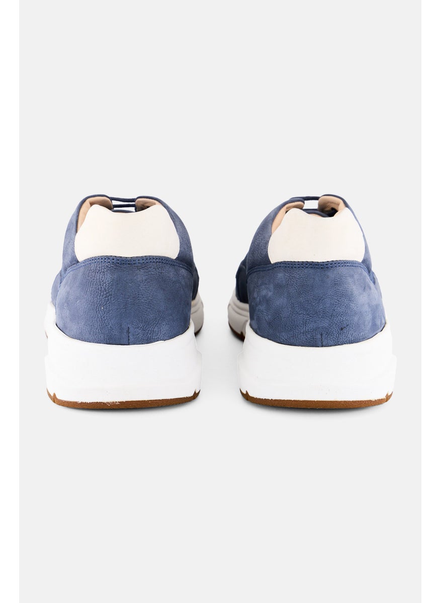 Men Lace Up Casual Shoes, Navy