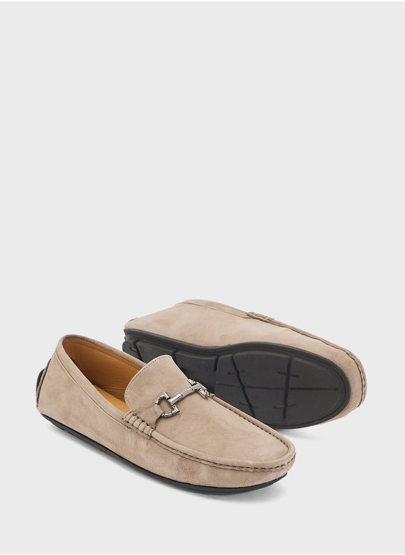 Genuine Suede Leather Loafers
