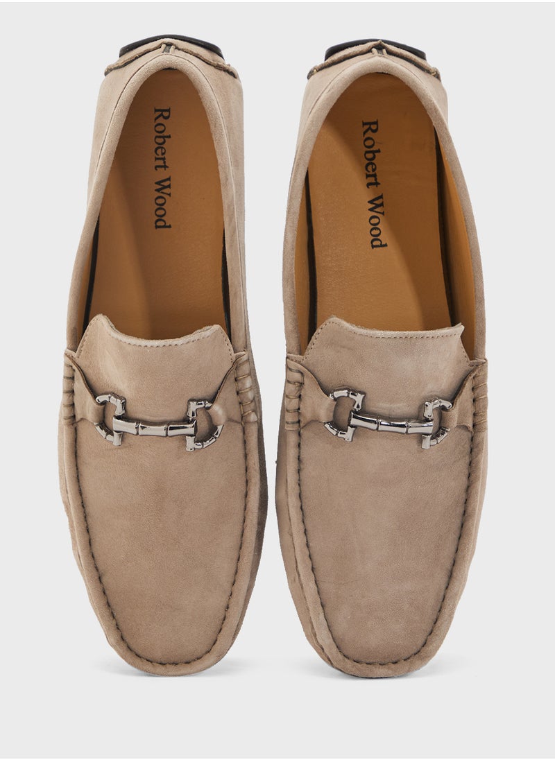 Genuine Suede Leather Loafers