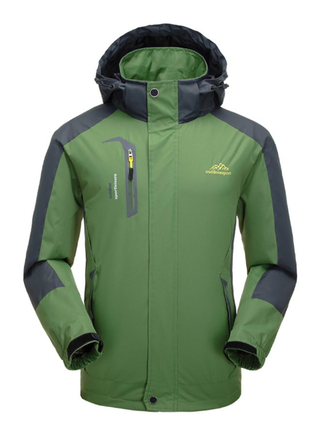 Detachable Hooded Waterproof Sports Jacket L