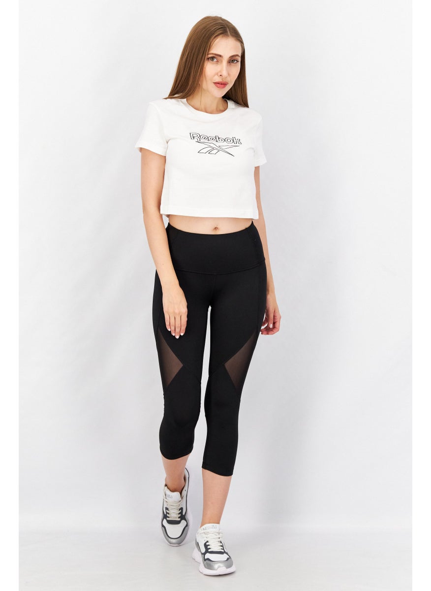 Women Sportswear Fit Short Sleeve Running T-Shirts, White