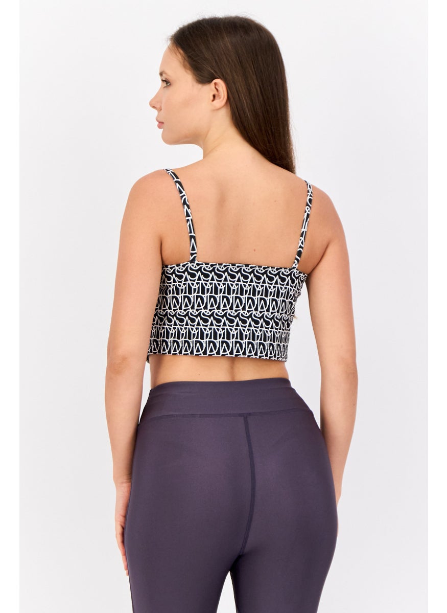 Women Sportswear Fit Sleevless Outdoor Tank Top, Black