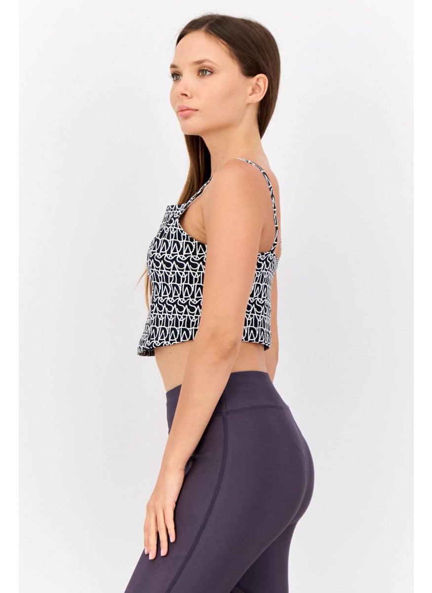 Women Sportswear Fit Sleevless Outdoor Tank Top, Black