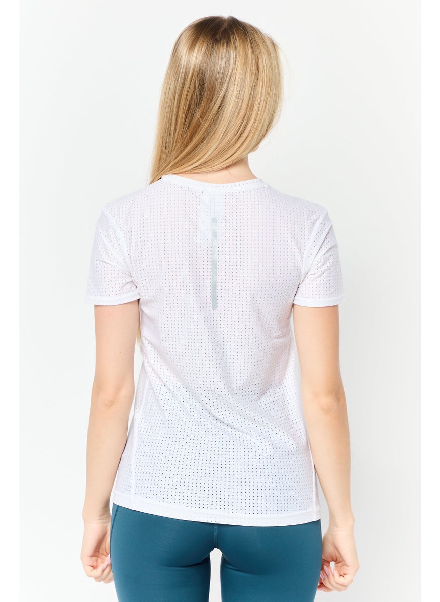 Women Sportswear Fit Short Sleeves Training Top, White