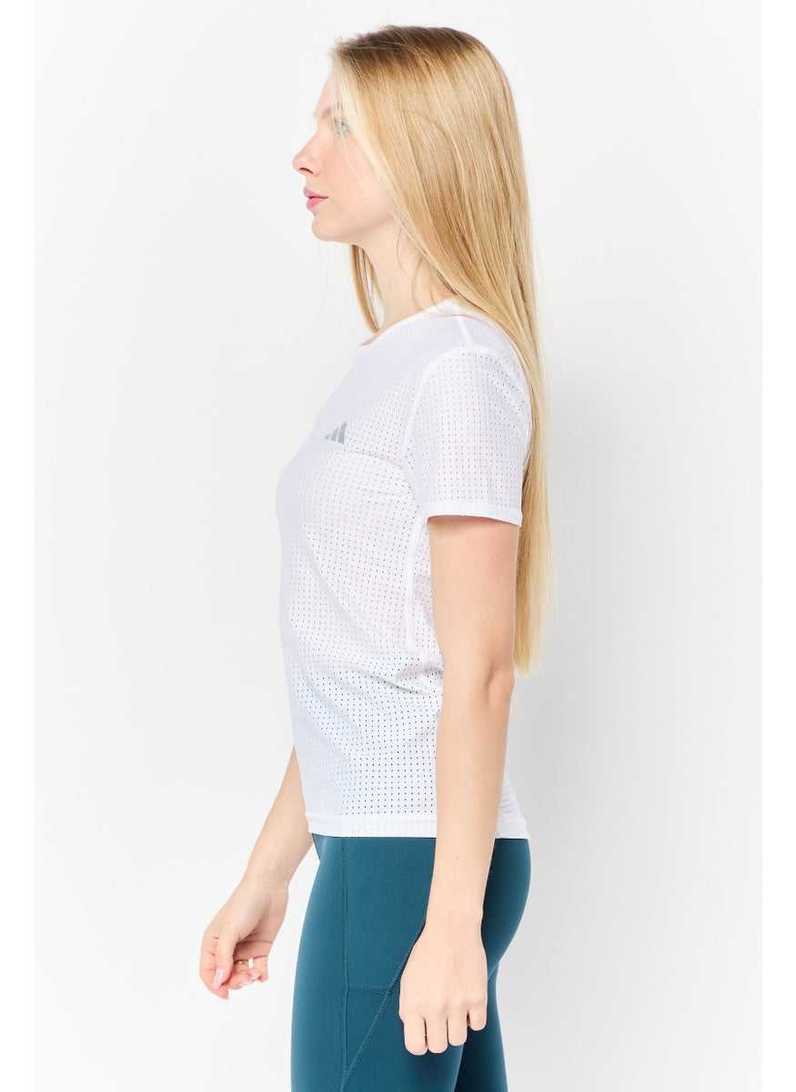 Women Sportswear Fit Short Sleeves Training Top, White