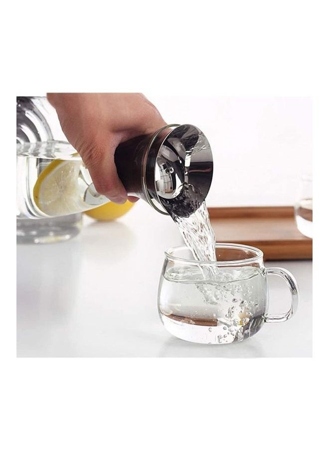 Heat Resistant Borosilicate Water Carafe Glass Pitcher clear