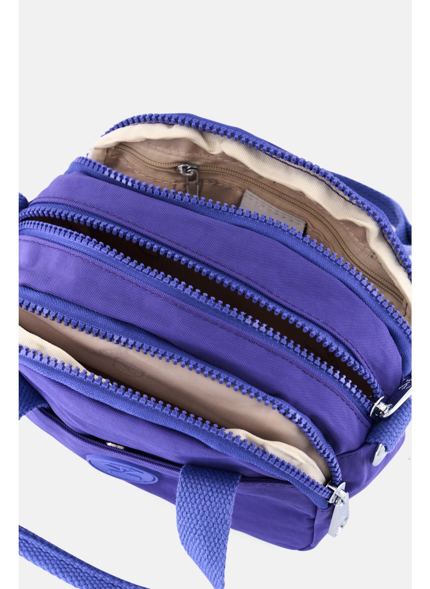 Women Brand Logo Mini Crossbody Bag18 L x 13 H x 10 W cm, Dark Lavender