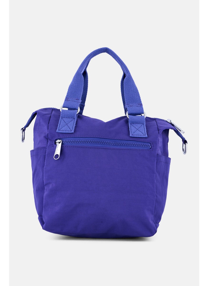 Women Brand Logo Cross Body Bag H 25 x  L 23 x W 14 cm, Purple
