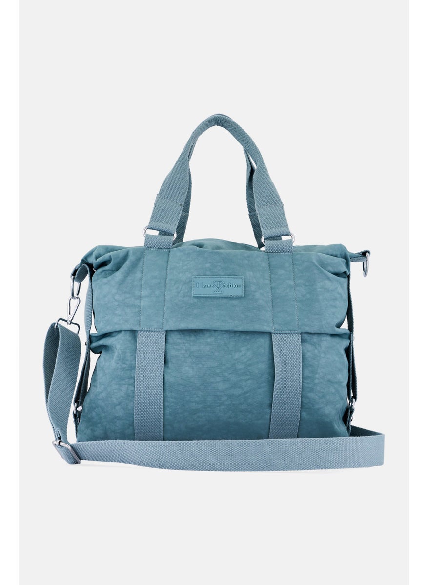 Women Brand Logo Cross Body Bag 41 L x 35 H x 0 W cm, Blue