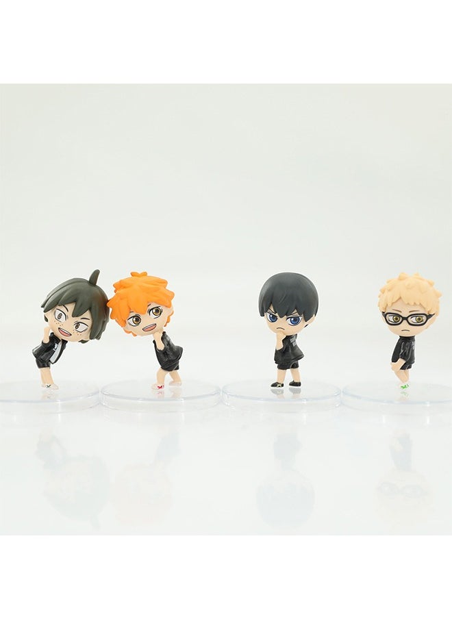 4Pcs Action Figures Set, Anime Figure Anime Action Figurine 2.76 Inch