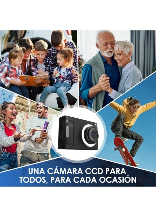 Digital Camera, 4k Kids Camera 16 LED Filling Lights Point and Shoot Digital Camera with 32GB SD Card, Small Compact Camera for Kids Boys Girls.