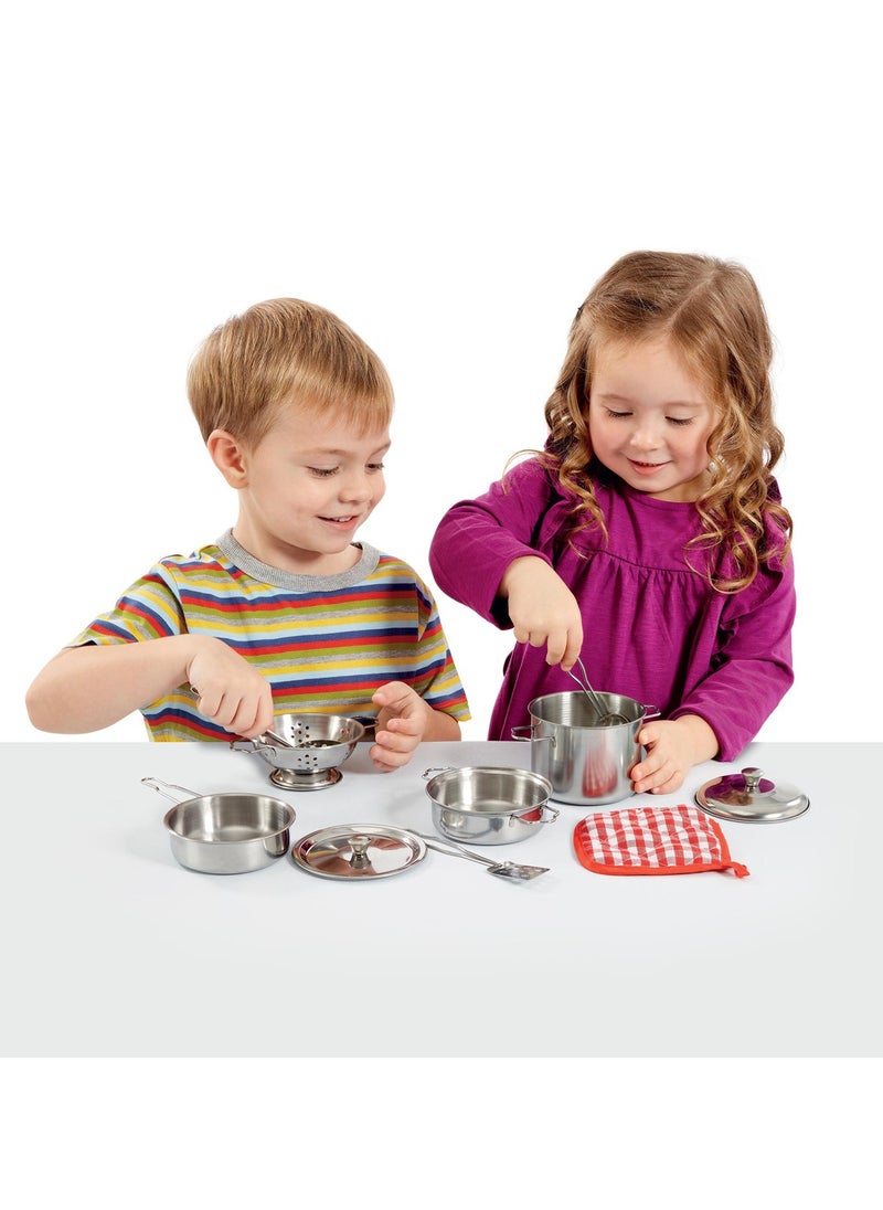 Addo Busy Me My Pots and Pans Playset | Kitchen Playset  | Cooking Playset | Interactive Playset | Imaginative Play | Role Play  | Pretend Play | Gift for Kids and Toddlers