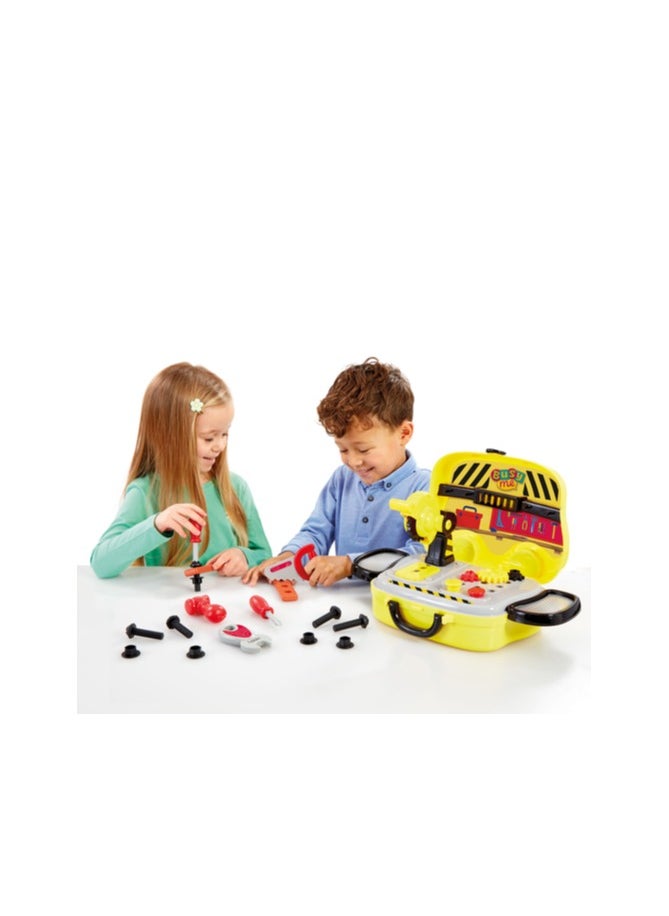 Addo Busy Me Little Builders Tool Shop V2 | Fix and Build! | Construction Tools | Workshop Playset | Interactive Playset | Imaginative Play | Role Play  | Pretend Play | Gift for Kids and Toddlers