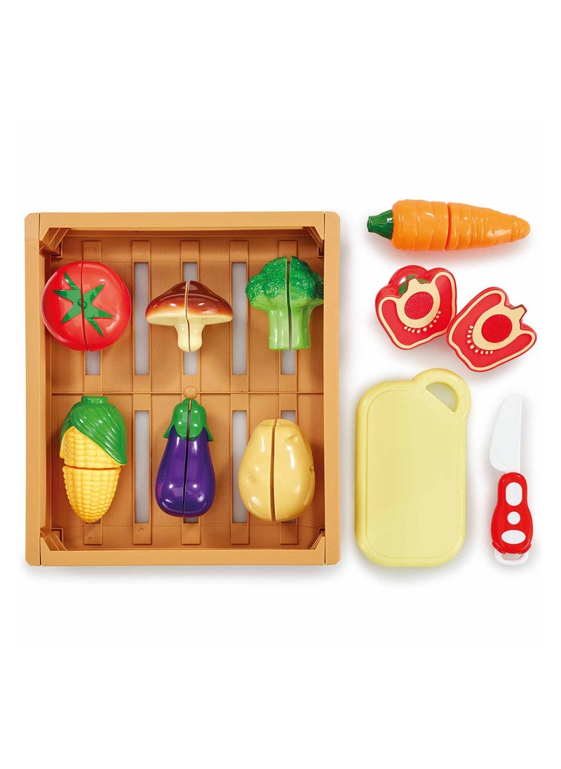 Addo Busy me Slice and Play Veggie Set | Kitchen Playset  | Cooking Playset | Interactive Playset | Imaginative Play | Role Play  | Pretend Play | Gift for Kids and Toddlers
