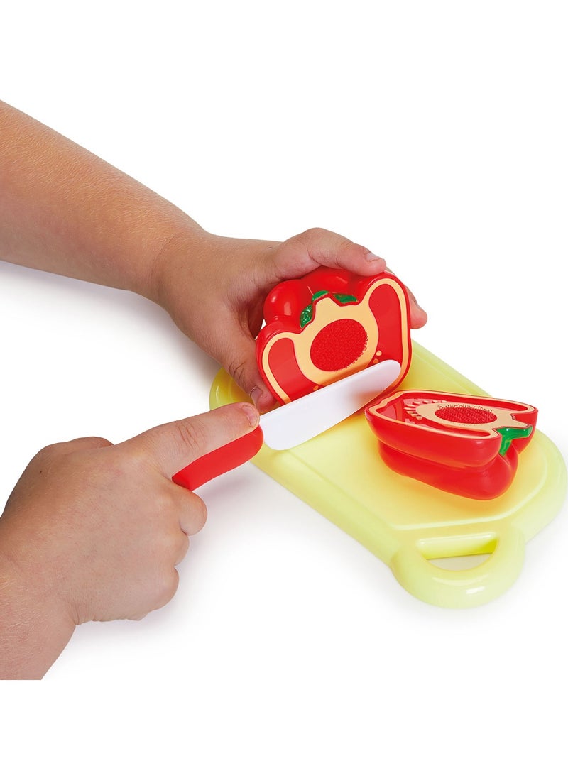 Addo Busy me Slice and Play Veggie Set | Kitchen Playset  | Cooking Playset | Interactive Playset | Imaginative Play | Role Play  | Pretend Play | Gift for Kids and Toddlers