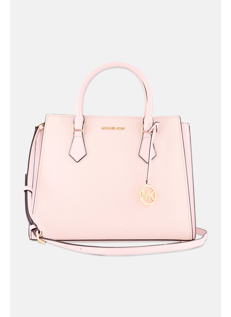 Women Brand Logo Satchel Bag 35 L x 27 H x 12 W cm, Pink