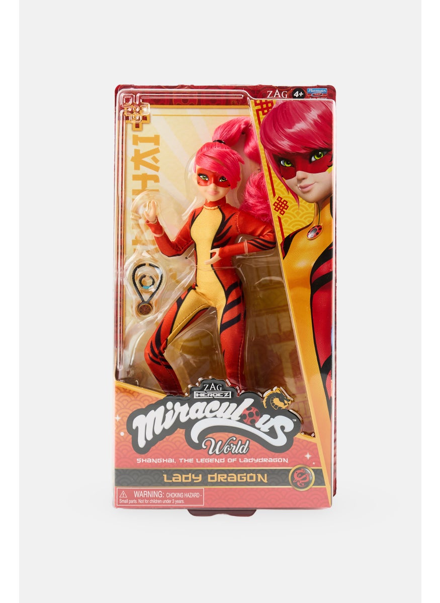 Lady Dragon Miraculous Shanghai Movie 10,5 inch Fashion Doll with Accessories, Multicolor