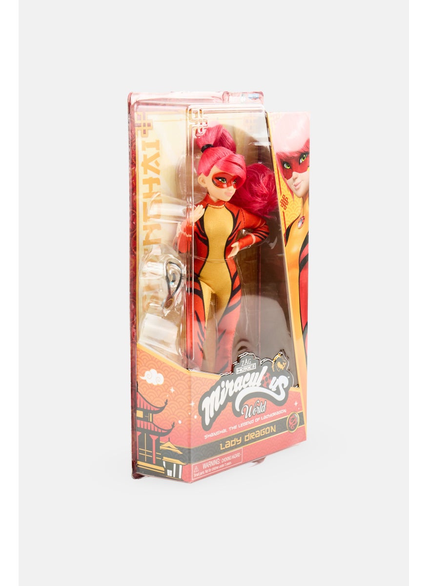Lady Dragon Miraculous Shanghai Movie 10,5 inch Fashion Doll with Accessories, Multicolor