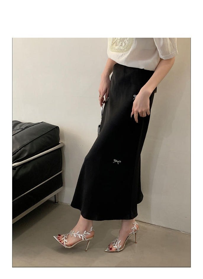 Women's Fashionable And Versatile High-Heeled Half Drag Sandals