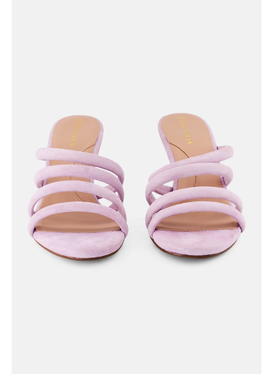 Women Medium Adella Slip On Sandals, Lavender
