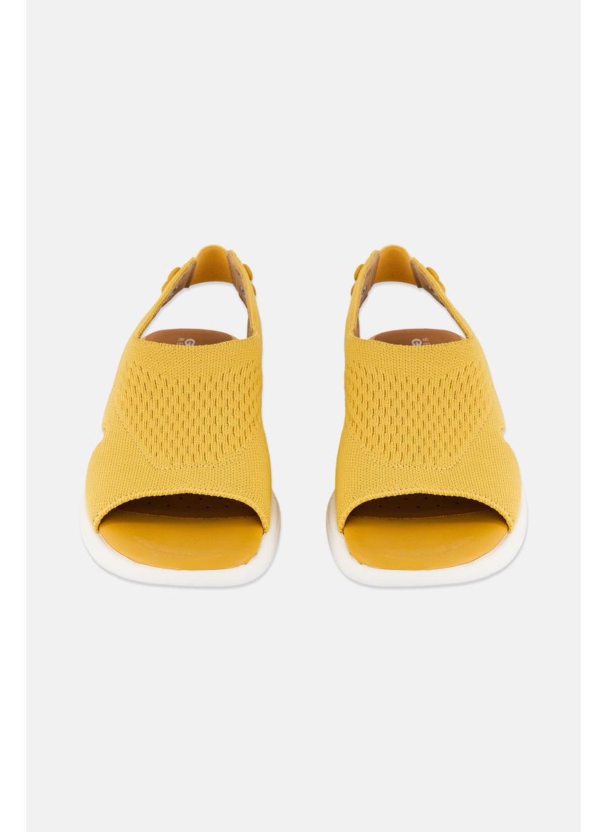 Women Slingback Sandal, Yellow