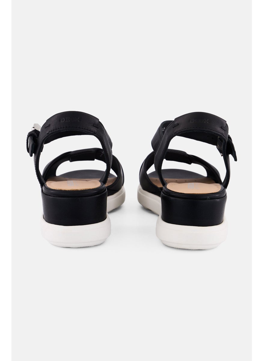 Women Adjustable Buckle Sandal, Black