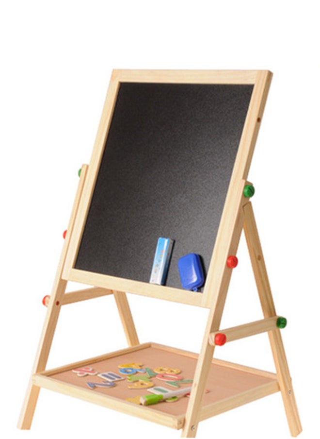 Multifunctional 2-In-1 Magnetic Board At One Side And Chalkboard On Other 50x4.5x36cm