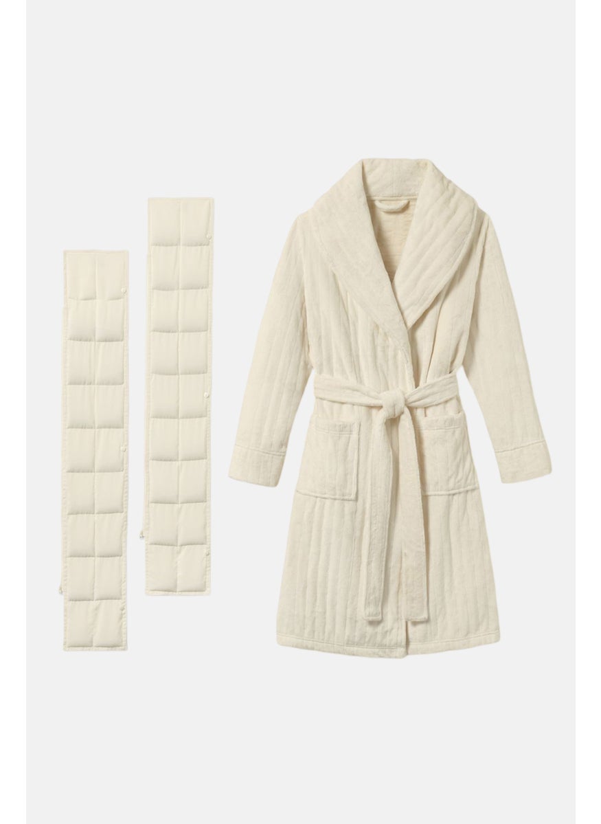 Women Weighted Robes, White