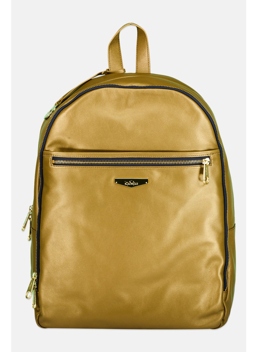 Women Brand Logo Backpack 34 L x 42 H x 9 W cm, Dark Khaki