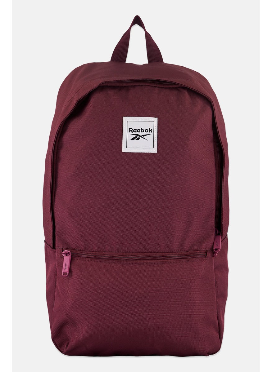 Men Brand Logo Backpack 44 H x 26 L x 13 W cm, Dark Maroon