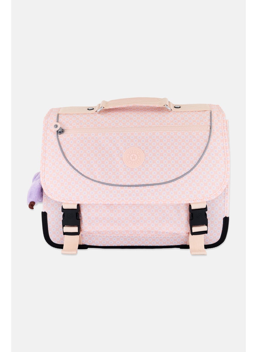 Women Allover Printed Backpack 34 H x 40 ,5 L x 14 W cm, Pink