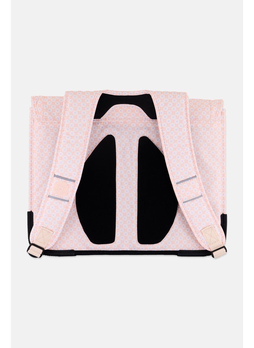 Women Allover Printed Backpack 34 H x 40 ,5 L x 14 W cm, Pink