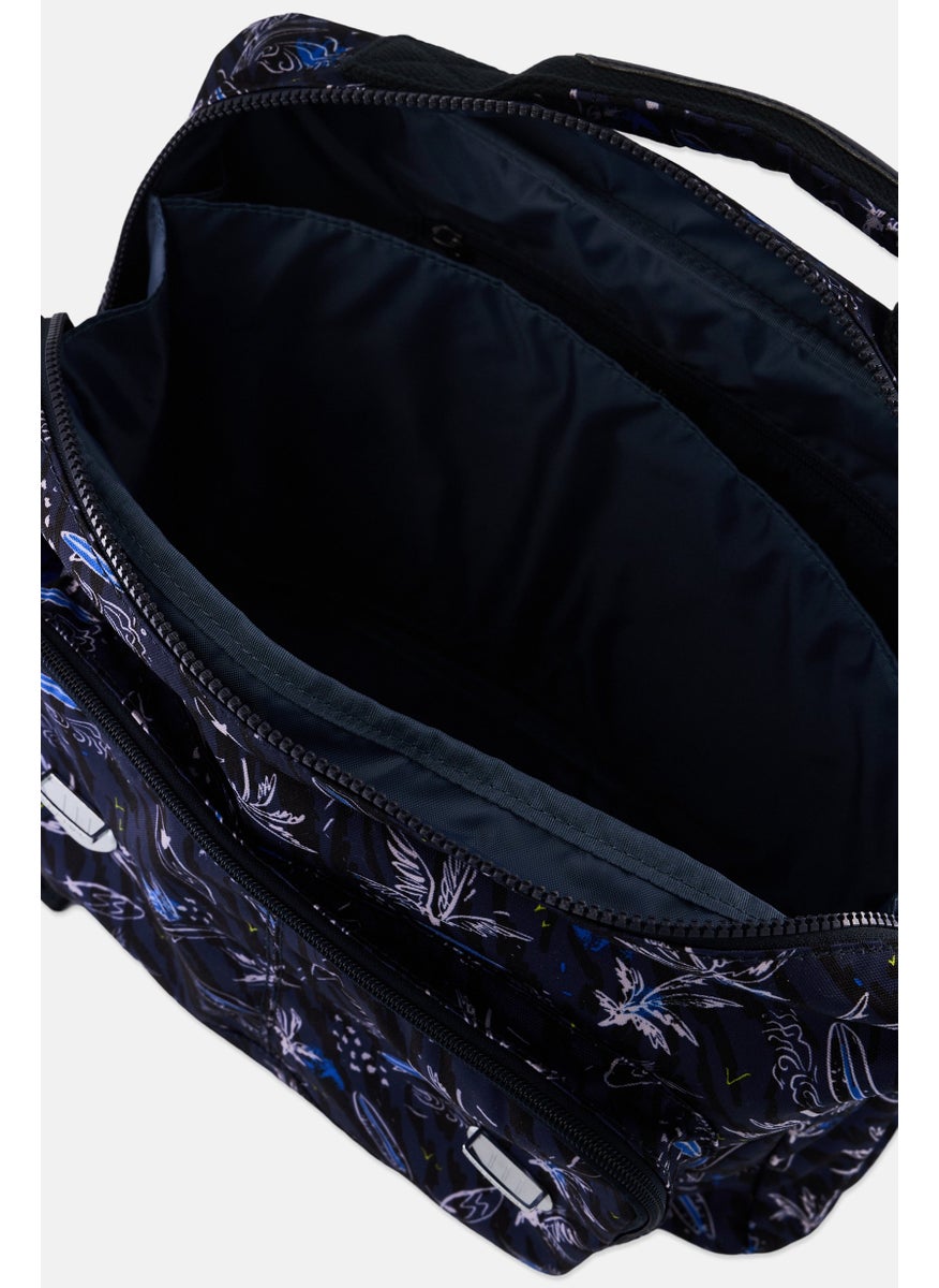 Women Allover Printed Backpack 35 H x 34,5 L x 14 W cm, Multicolor