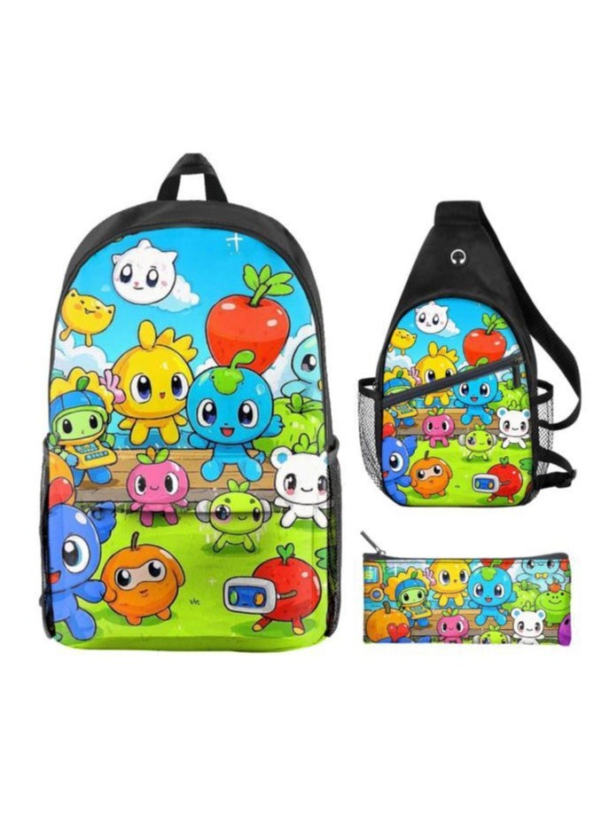 Universal cartoon new three-piece schoolbag - 887