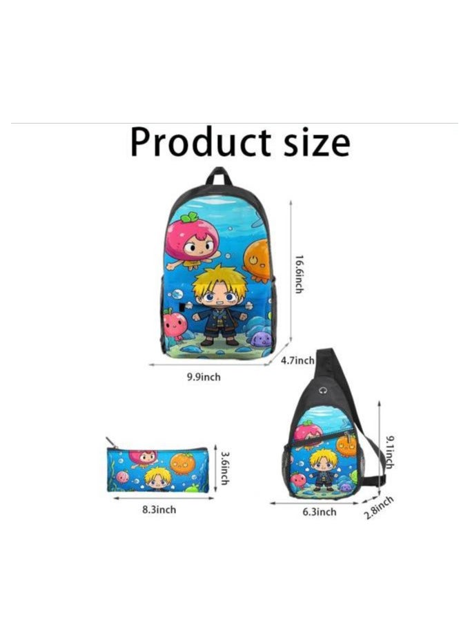 Universal cartoon new three-piece schoolbag - 257
