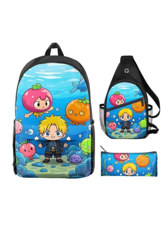Universal cartoon new three-piece schoolbag - 257