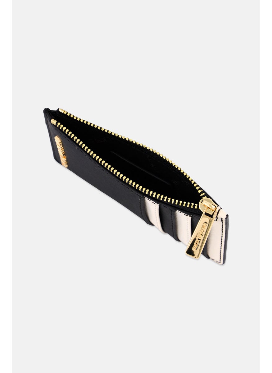 Women Brand Logo Wallets 13 L x 8 H x 1 W cm, Black