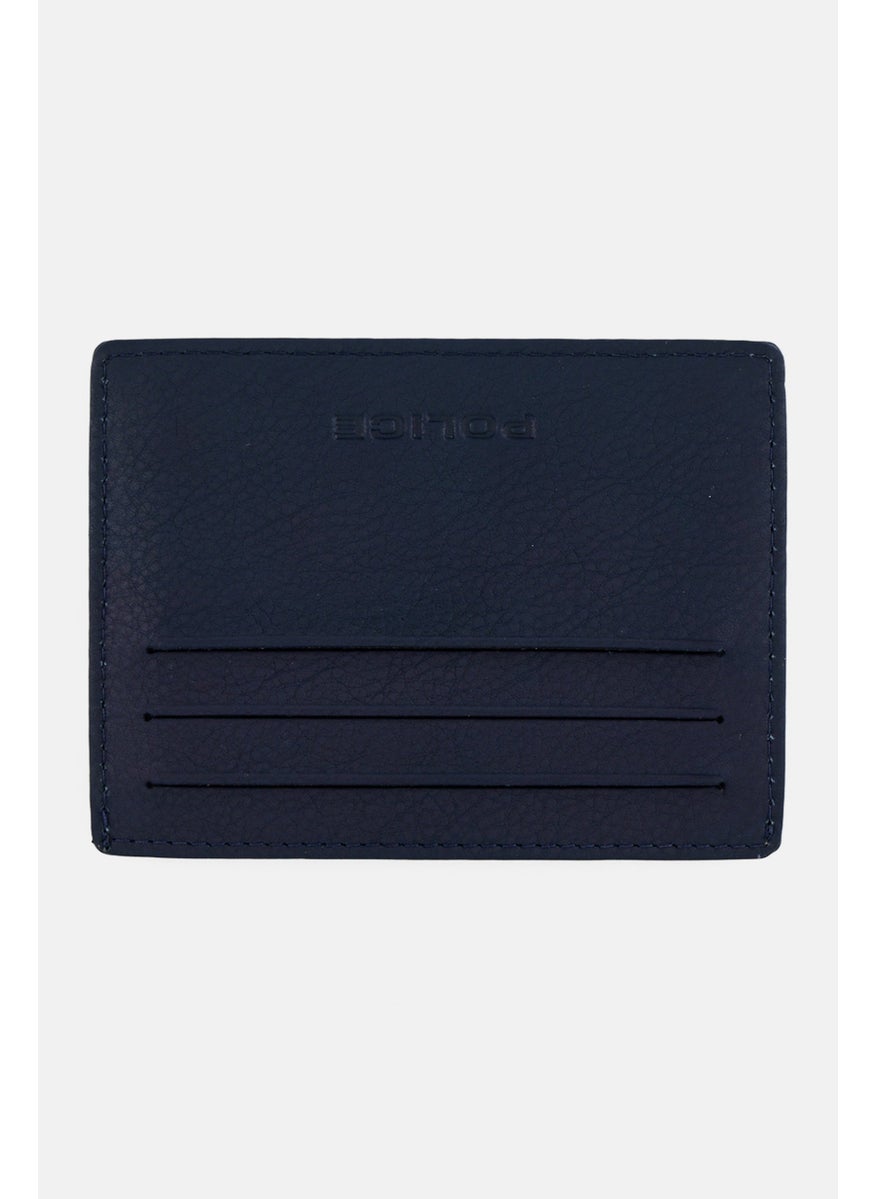 Men Brand Logo Card Holder 1 H x 8 L x 11 W cm, Navy