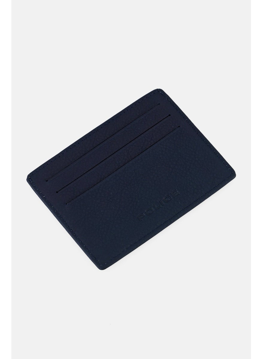 Men Brand Logo Card Holder 1 H x 8 L x 11 W cm, Navy