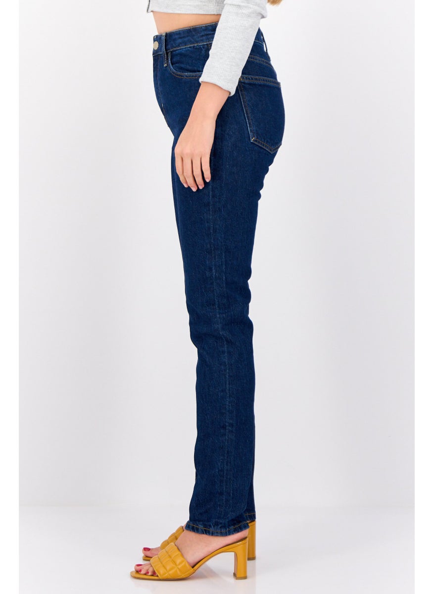 Women Slim Fit Washed Stretchable Jeans, Blue